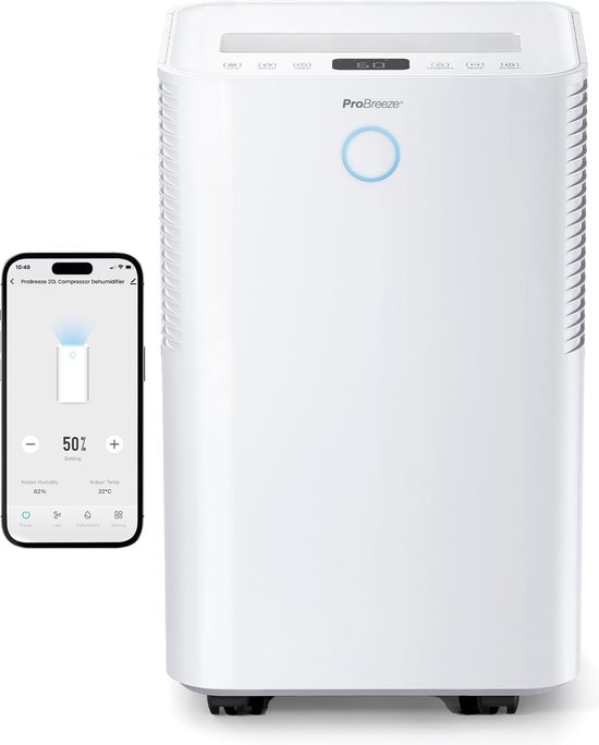 Pro Breeze OmniDry 20L luchtontvochtiger